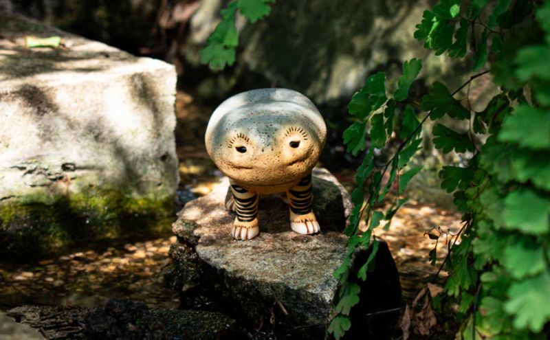 虎子石 / standard / CHUKU JAPONISM 置物 オブジェ 飾り インテリア 浮世絵 幻獣 手作り 手作業 日本製 プレゼント ソフビフィギュア ケンエレファント　墨田区 東京