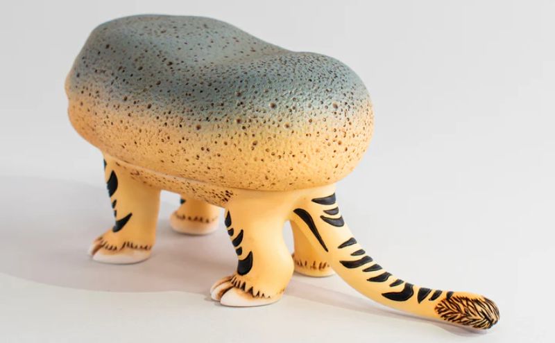 虎子石 / standard / CHUKU JAPONISM 置物 オブジェ 飾り インテリア 浮世絵 幻獣 手作り 手作業 日本製 プレゼント ソフビフィギュア ケンエレファント　墨田区 東京