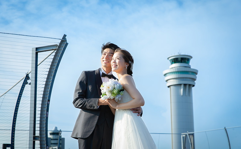 スカイウェディング羽田 フォトウェディング 1万円分割引チケット 羽田 空港 結婚式 フォト ウェディング サロン チケット 前撮り 飛行機 SKY WEDDING HANEDA 東京都 大田区