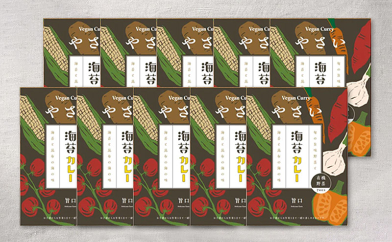 やさい海苔カレー1種類　10個セット カレー 辛さ抑えめ レトルト 湯煎 電子レンジ 簡単 おいしい 昼飯屋 東京都 大田区