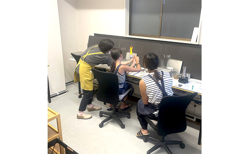 ガラス工芸 ワークショップチケット 【とんぼ玉作り体験 3玉作成プラン】 1名様 トンボ玉 手作り ワークショップ 体験 チケット Beans Roots 東京都 大田区