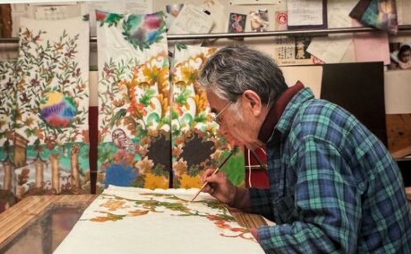 ケース 豊島区伝統工芸 東京手描友禅 ポケットティッシュ入れ 青 ポケットティッシュ ポーチ カバー ポケットティッシュケース ポケットティッシュカバー ティッシュ入れ 和風 高級 友禅 和装小物 和風小物 工芸品 工芸 伝統工芸 東京 豊島区