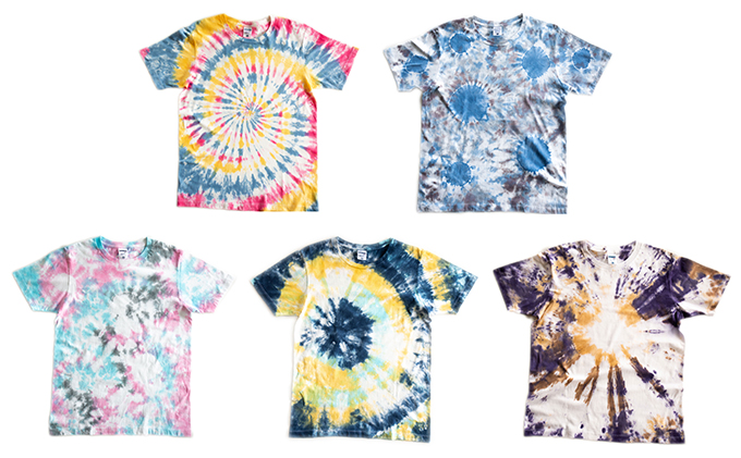 タイダイ染めオリジナルTシャツ作成キット　XLサイズ Bセット【ブリリアントブルー×ダークブロン×グレー】【自分探求、おひとり様キット】