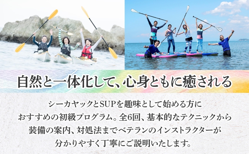 【シーカヤック＆サップを極める全6回 】パドルスポーツスタートパック  1名様 シーカヤック サップ SUP 体験 海  ガイド  無人島 波 水着 ウエットスーツ ハワイ 逗子海岸 エバーリゾート 神奈川県 逗子市