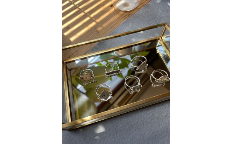 指輪 神奈川県 シルバーアクセサリーwork shop【プレートスタンプリング】1名 アクセサリー リング 製作 体験 チケット ワークショップ アクセサリー作り オリジナル 天然石 パール 初心者 逗子市 神奈川