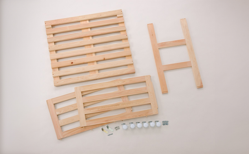 【ひのき押入れすのこワゴン 80cm幅】 布団収納 ヒノキ香る キャスター付き押し入れ収納 職人の手仕上げ 桧無垢材 総桧