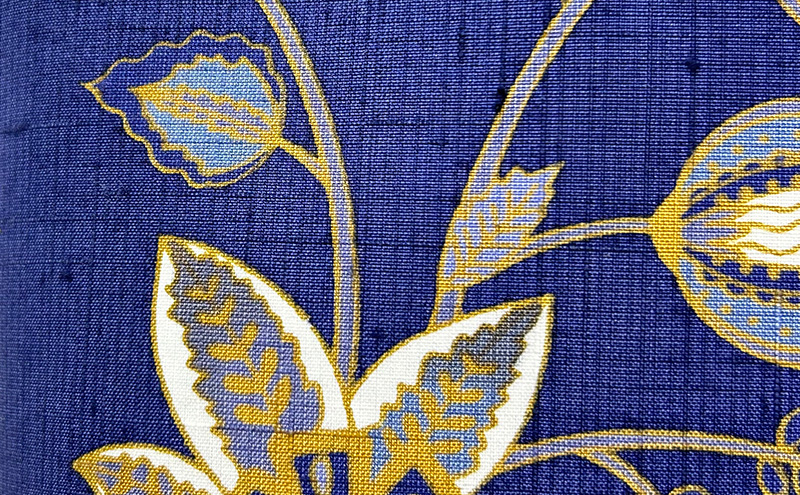 トートバック　バティック柄　青