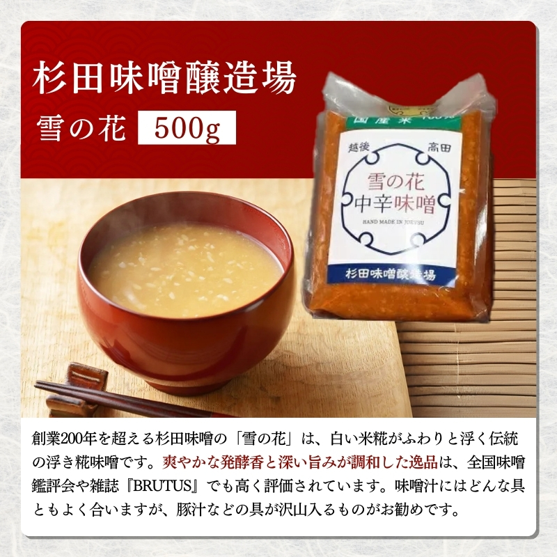 上越老舗４社の味噌セット　みそ　食べ比べ 上越