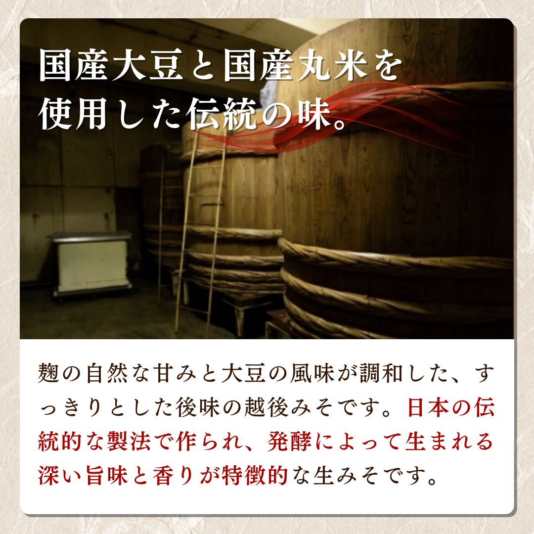 【つぶ味噌】純生みそ　6ケ入セット 調味料 味噌汁 食品 お取り寄せ 浮き麹味噌 浮きこうじ味噌 越後みそ 国産大豆 セット 新潟 上越