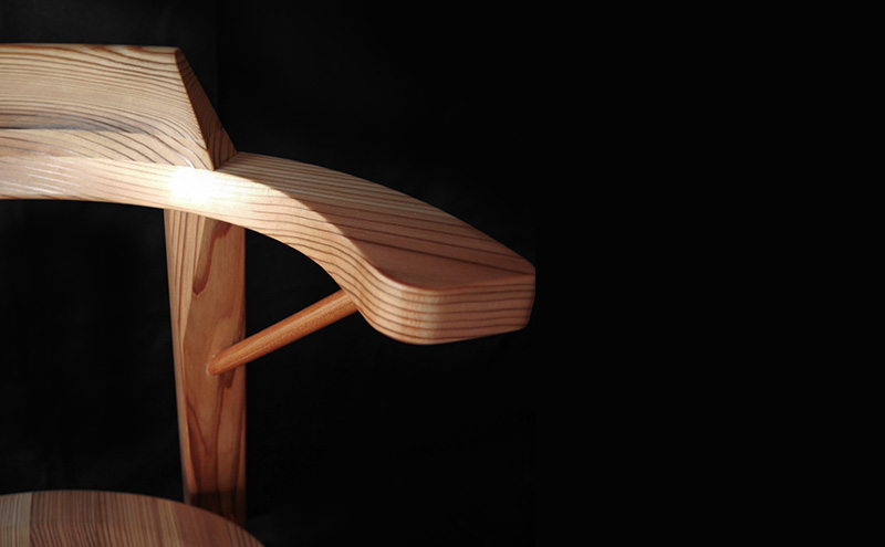 上越の杉・アームチェア（OW-C02）  アームチェア 椅子 家具 ファニチャー 杉家具 杉 職人 手作り 小田原健 人気 おすすめ 送料無料 新潟県 上越市