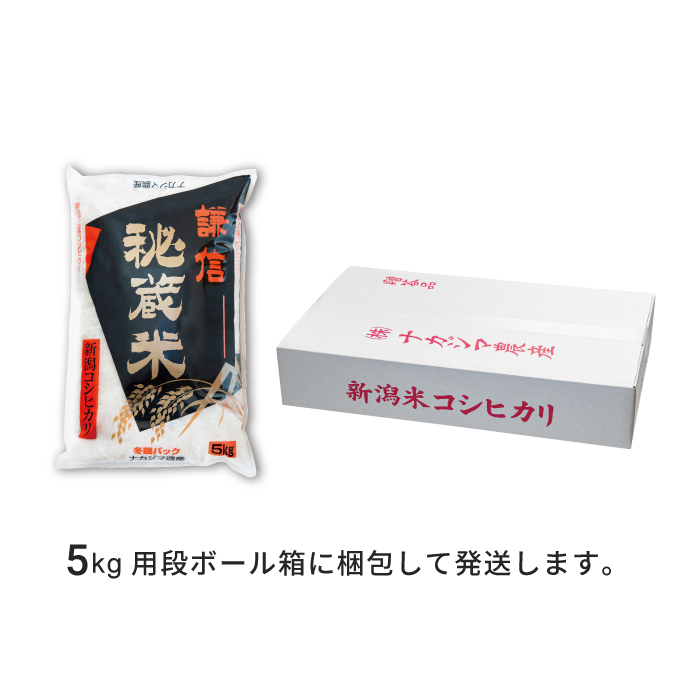令和7年産 定期便偶数月発送（5kg×6回分）5kg 米 新潟県産 コシヒカリ  精白米 謙信秘蔵米  お米  こめ コメ