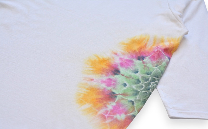 タイダイ７分TシャツB ASCENSION  黒部の名水染め　S