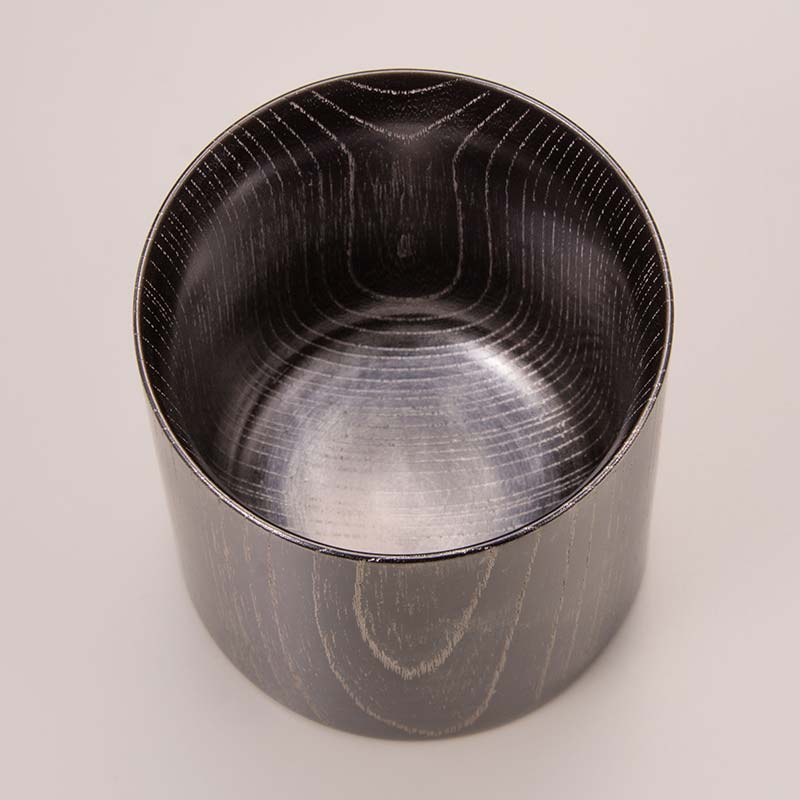欅 Mug Cup ブラック Platinum 木箱入り 天然木 木製 マグカップ カップ 漆器 漆塗    ギフト 伝統工芸 工芸品 国産 日本製 山中木製漆器 復興 震災 コロナ 能登半島地震復興支援 北陸新幹線 F6P-0131