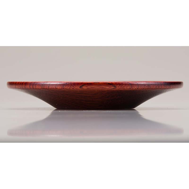 山中塗 栓 4.0 ロクロ目茶托 赤摺 5枚組 天然木 茶托 セット 化粧箱 轆轤挽き 拭き漆 漆器 父の日 母の日 敬老の日 ギフト 伝統工芸 工芸品 国産 日本製 復興 震災 コロナ 能登半島地震復興支援 北陸新幹線 F6P-0171