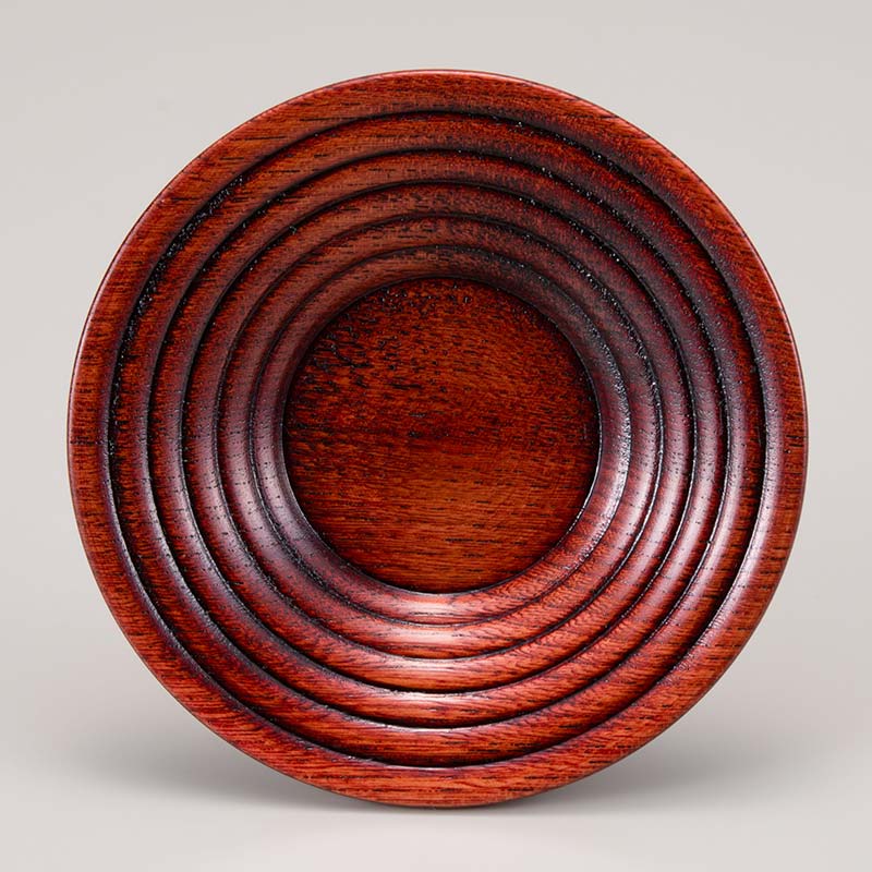 山中塗 栓 4.0 ロクロ目茶托 赤摺 5枚組 天然木 茶托 セット 化粧箱 轆轤挽き 拭き漆 漆器 父の日 母の日 敬老の日 ギフト 伝統工芸 工芸品 国産 日本製 復興 震災 コロナ 能登半島地震復興支援 北陸新幹線 F6P-0171