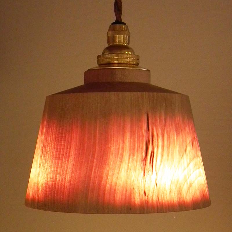 YAMANAKA ウスビキライト チョク ナチュラル 天然木 ミズメ 木製 ライト インテリア 父の日 母の日 敬老の日 ギフト 伝統工芸 工芸品 国産 日本製 復興 震災 コロナ 能登半島地震復興支援 北陸新幹線 F6P-0218