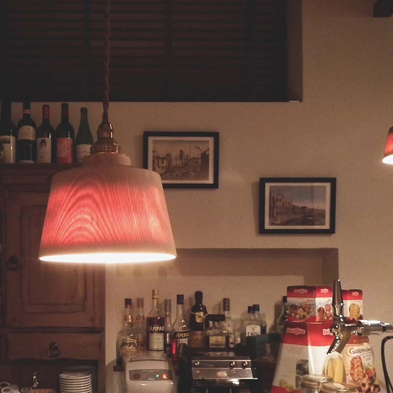 YAMANAKA ウスビキライト チョク ナチュラル 天然木 ミズメ 木製 ライト インテリア 父の日 母の日 敬老の日 ギフト 伝統工芸 工芸品 国産 日本製 復興 震災 コロナ 能登半島地震復興支援 北陸新幹線 F6P-0218