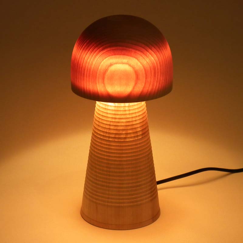 YAMANAKA ウスビキライト KINOKO タワー ナチュラル 天然木 ミズメ 木製 ライト インテリア 父の日 ギフト 伝統工芸 工芸品 国産 日本製 復興 震災 コロナ 能登半島地震復興支援 北陸新幹線 F6P-0220