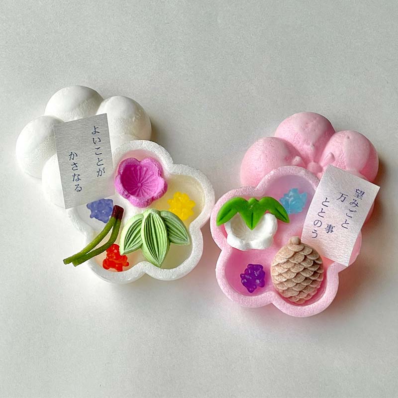 【2026年1月中旬以降発送】福薫る 10個入 御干菓子 和菓子 最中 もなか 松竹梅 山海堂  グルメ お菓子 菓子 食品 お土産 おやつ お茶請け お茶菓子 復興 震災 コロナ 能登半島地震復興支援 北陸新幹線 F6P-2045