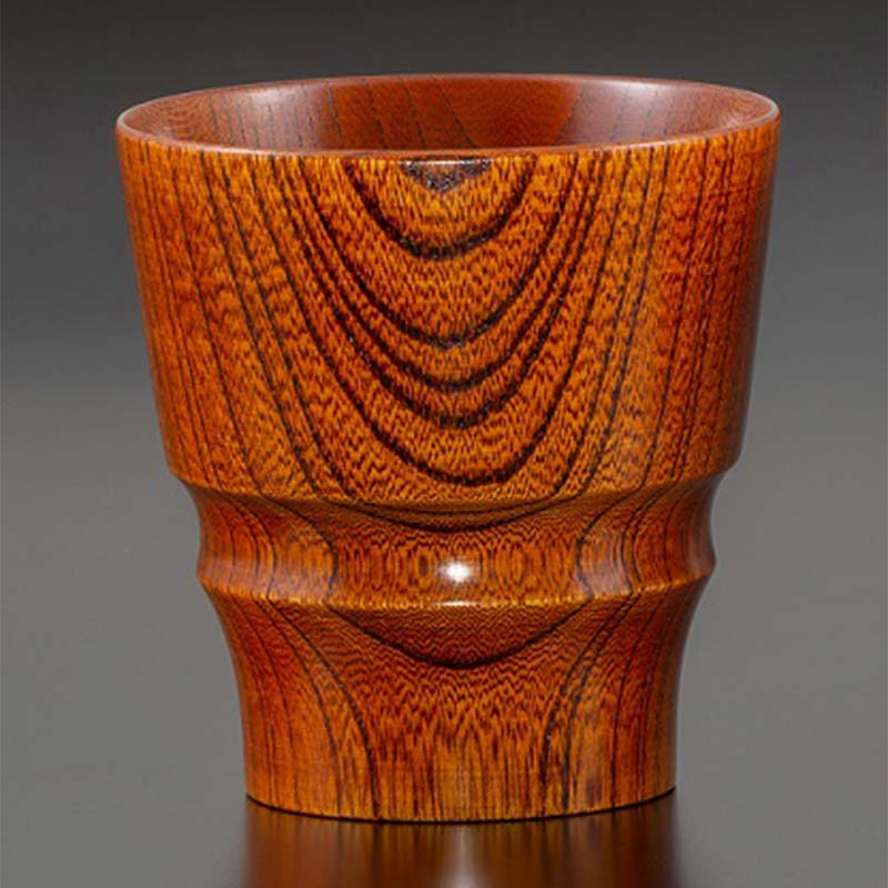 山中塗 欅ぐらす プレミアム2 天然木 欅 木製 木のグラス コップ カップ 漆器 伝統工芸 工芸品 国産 日本製 父の日 母の日 敬老の日 ギフト 復興 震災 コロナ 能登半島地震復興支援 北陸新幹線 F6P-0726