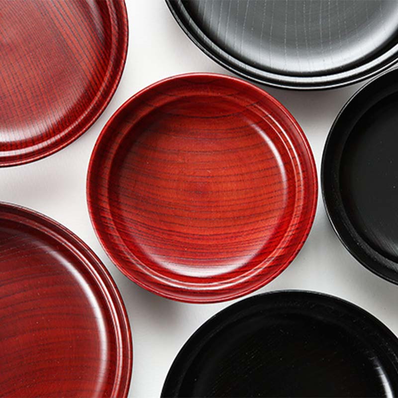 山中漆器 aeru こぼしにくい器 茜 平皿 木製 欅 器 食器 漆器 ギフト 出産祝い お祝い 伝統工芸 工芸品 国産 日本製 テーブルウェア 復興 震災 コロナ 能登半島地震復興支援 北陸新幹線 F6P-0893