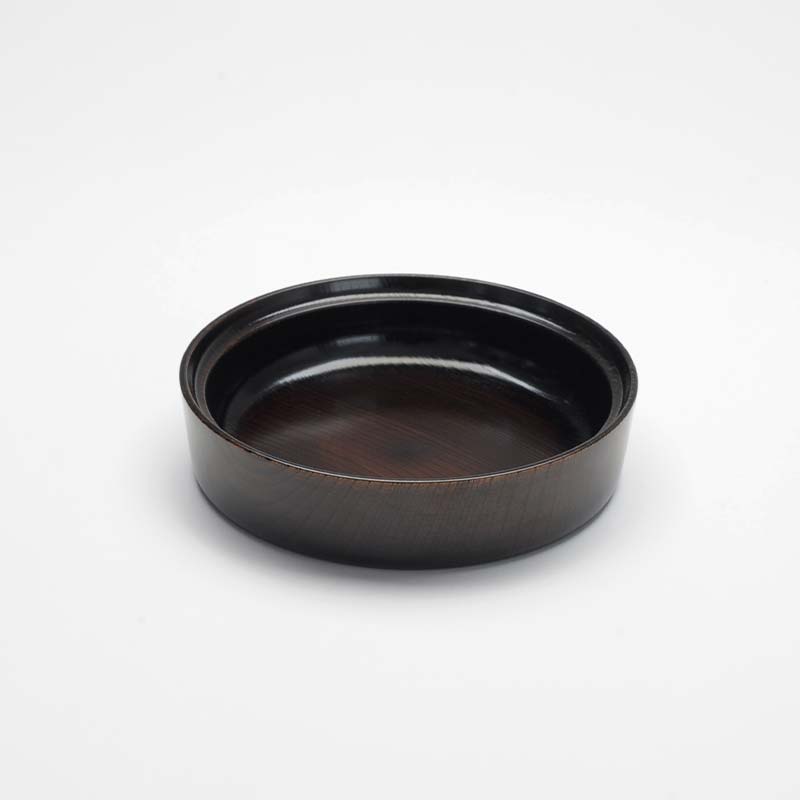 山中漆器 aeru こぼしにくい器 黒 平皿 木製 欅 器 食器 漆器 ギフト 出産祝い お祝い 伝統工芸 工芸品 国産 日本製 テーブルウェア 復興 震災 コロナ 能登半島地震復興支援 北陸新幹線 F6P-0898