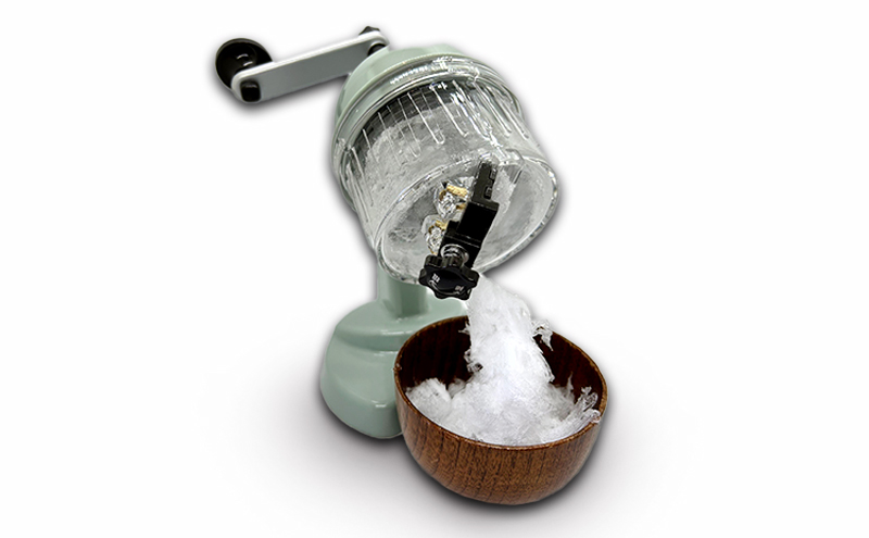 信州の純氷 上高地氷魂6個＋雪屋オリジナルシロップ（マンゴー・いちご・抹茶）セット 上田市 お取り寄せ かき氷 6月配送