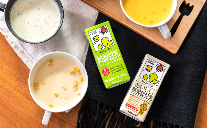 無調製豆乳 500ml 24本(2ケース)｜セット キッコーマン 豆乳 無調整 紙パック 高評価 ソイミルク 植物性ミルク 備蓄 常温 常温保存 飲み物 飲料 ドリンク ノン コレステロール 健康 美容 岐阜 瑞穂市 ※離島への配送不可