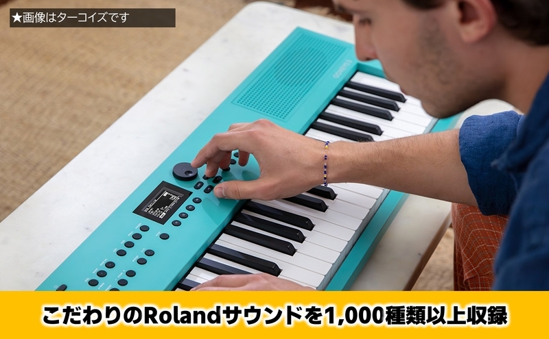 【Roland】61鍵ポータブルキーボード/GO:KEYS 3(ターコイズ)【配送不可：離島】 キーボード 楽器 音楽制作 初心者 軽量 コンパクト ポータブル ローランド 浜松市