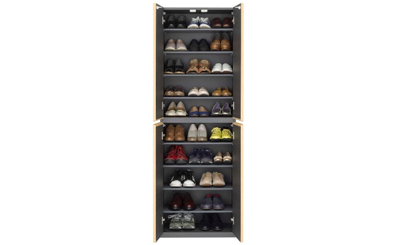 シューズラック　高さ180幅60cmナチュラル