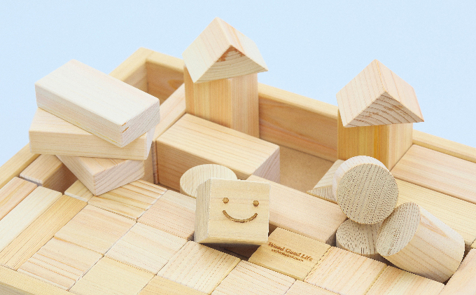 木こりの積木ランド M（ネームあり）