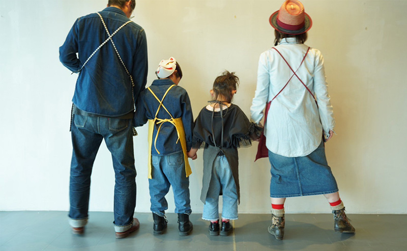 anyone apron レッド 1枚 エプロン リネン フリーサイズ MMRH wardrobe 静岡 島田市