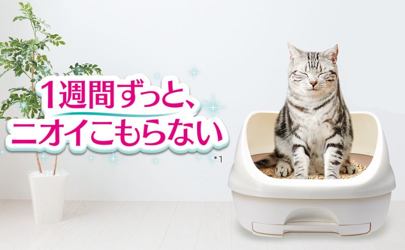 デオトイレ緑茶成分入り消臭・抗菌サンド4L×8袋【2024年9月中旬より順次発送】　ネコ 猫 ペット トイレ 砂 猫砂 消臭 消耗品