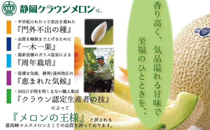 2026年2月発送クラウンメロン（山級）特大玉  1玉　ギフト箱入り