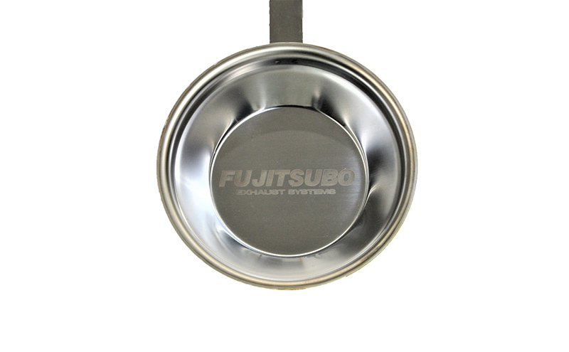 自動車用マフラーの部品がお皿に変身!? 食器と同じステンレス製プレート【PLATE（SUS）持ち手付き（FUJITSUBO LOGO）】キャンプ バーベキュー ソロキャンプ レジャー ステンレス プレート 取り皿 アウトドア 登山