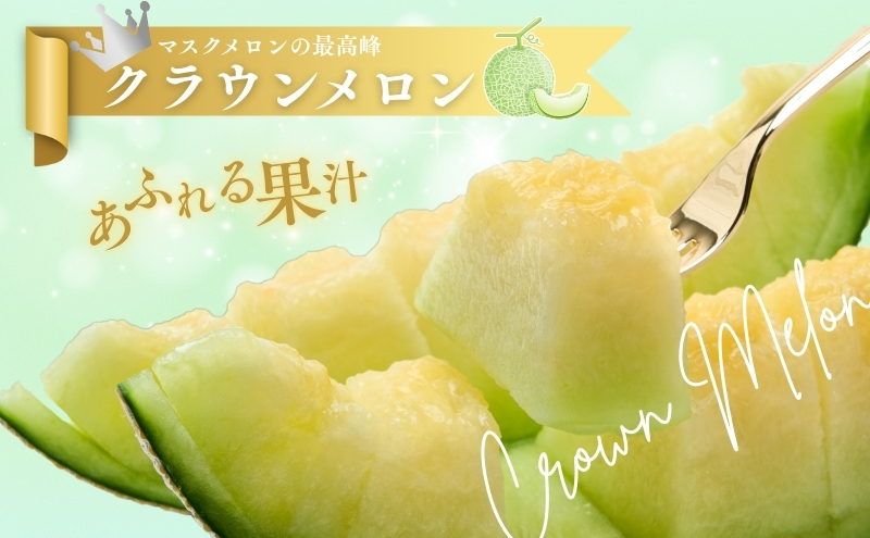 【3か月定期便】クラウンメロン 訳あり2玉