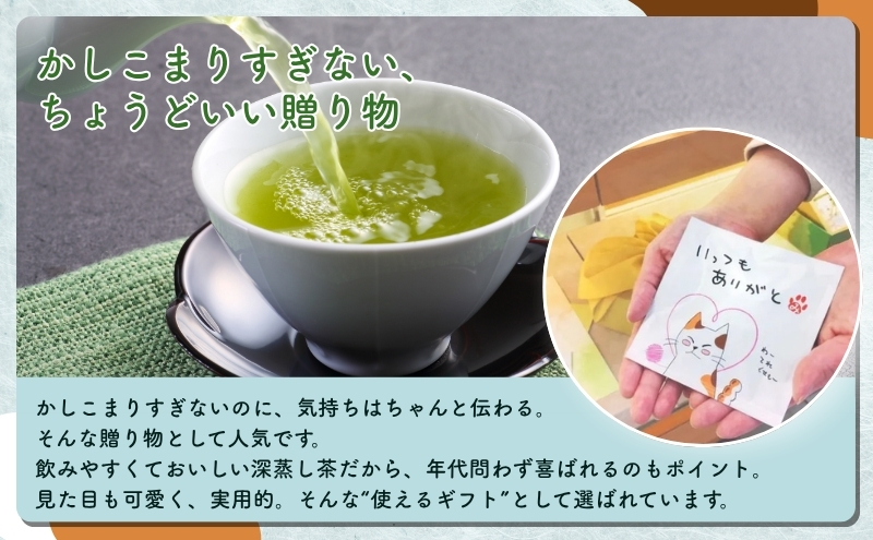 緑茶 ティーバッグ みたらしちゃん お世話になりました 濃旨緑茶ティーバッグ 2g×2ヶ入×20袋 ギフト プレゼント 日本茶 お茶 静岡 森町