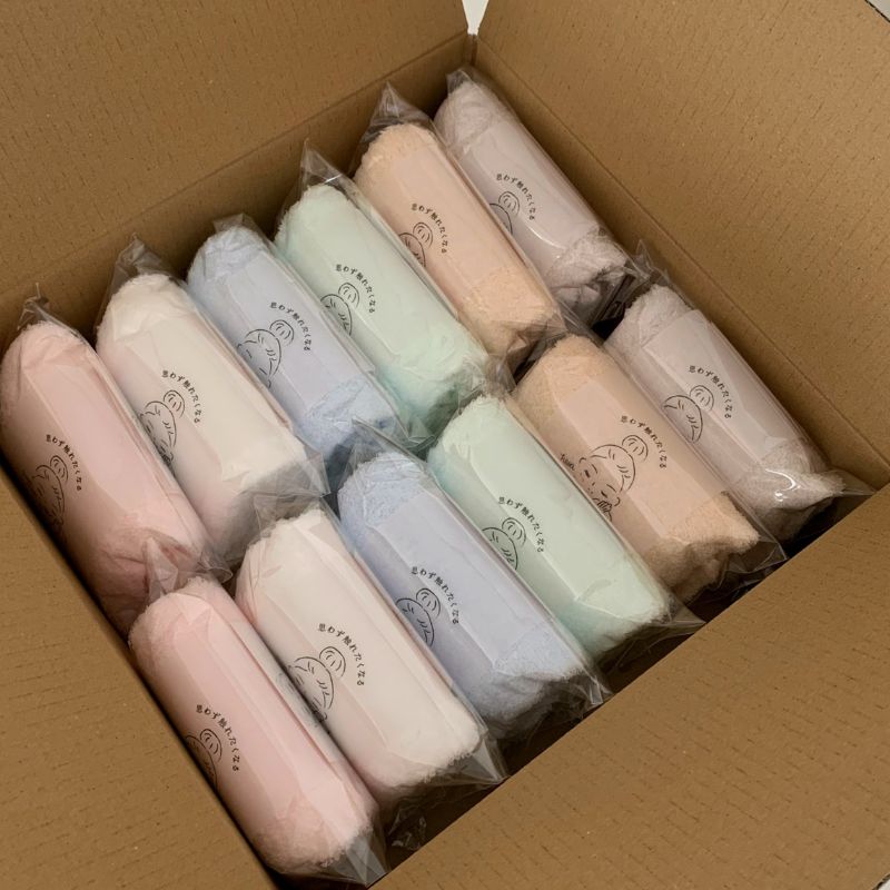 【おぼろタオル】専顔タオル12枚セット シナモン