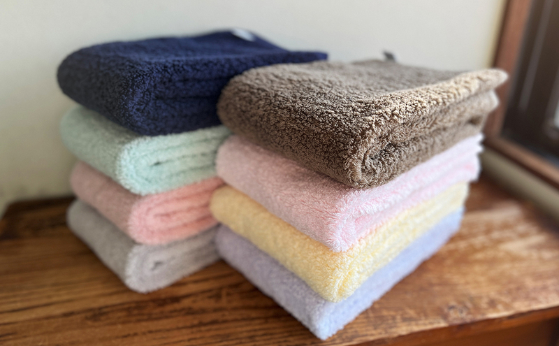 【おぼろタオル】専髪タオル6枚セット ブルー