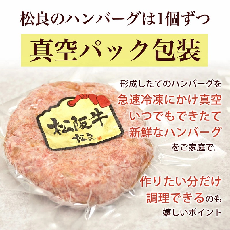 【1/5以降順次発送】松阪牛 100% 黄金の ハンバーグ (120g×6個) 牛肉 松阪牛 高級 和牛 個包装 簡単 調理 肉 ブランド牛 黒毛和牛 人気 自宅用 グルメ お取り寄せ 日本三大和牛 誕生日 お祝い 夕飯 おかず 惣菜 ご馳走 パーティー 贅沢