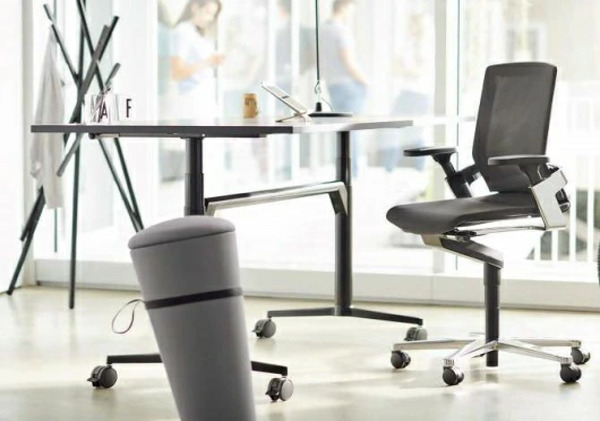 ウィルクハーンチェアー 170レンジ オン(ブルー)／ハイバック・布張り ／在宅ワーク・テレワークにお勧めの椅子