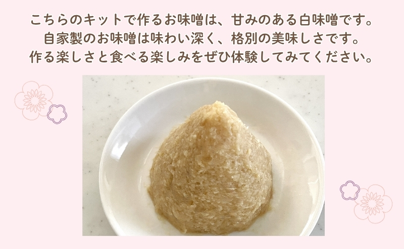 「まんまる日和」の味噌づくりキット（仕上がり時2kg）　味噌　米糀　麹　近江米コシヒカリ