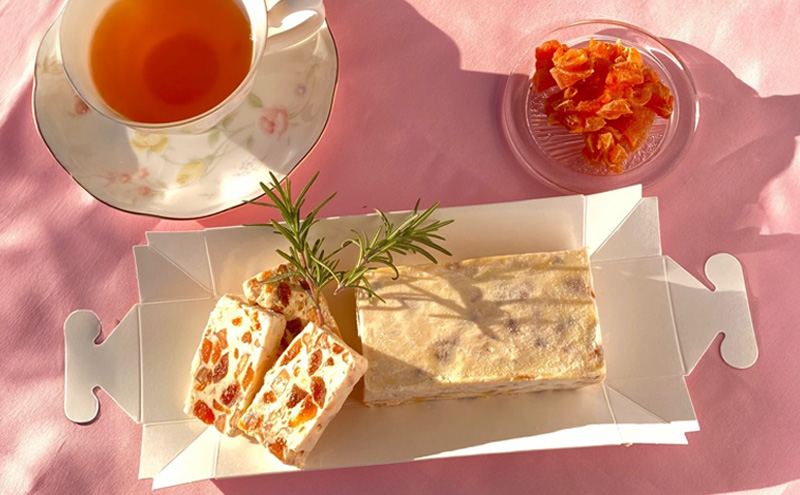 伊吹名産柿ドライ たっぷりの アイスチーズケーキ