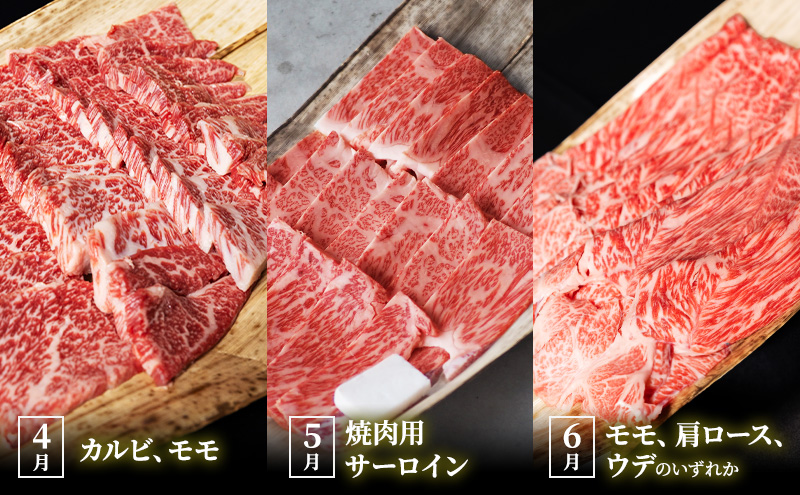 【肉の千石屋】【定期便:4～6月お届け】3ヶ月連続お届け近江牛 A5ランク 毎月違うお肉が届く！お肉の定期便 ブランド牛 肉 お肉 牛 和牛 冷蔵