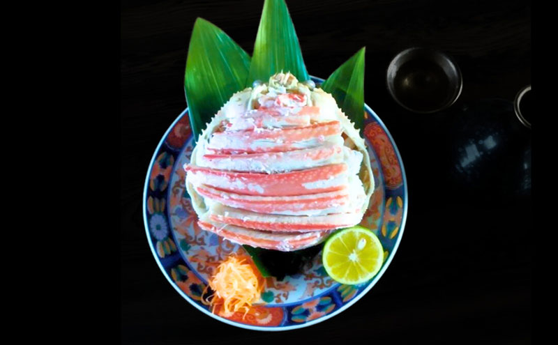 【配送日指定可】【数量限定】夫婦蟹 甲羅盛セット 松葉蟹 ほぐし身（特々大）※活き蟹（1,100g級）とコッペがに（中サイズ3個）