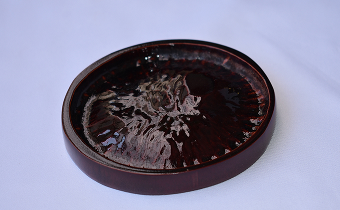 皿 竹節 銘々皿 5個入り φ10cm前後 天然の竹節に塗り加工 小皿 お皿 食器 工芸品 竹製