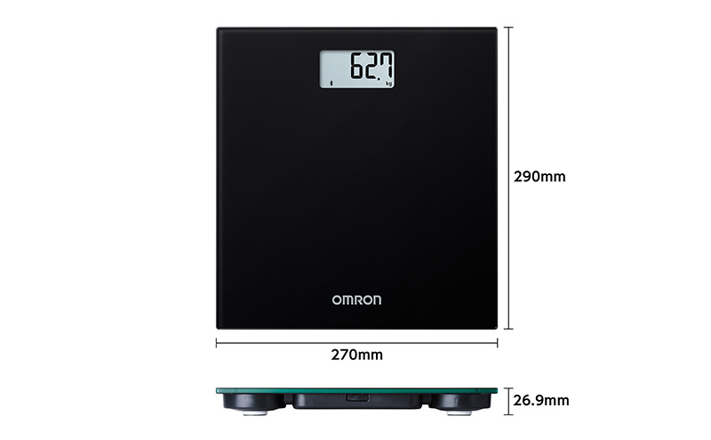 オムロン 体重計 HN-300T2-JBK 健康機器 ヘルスケア スマートフォンアプリ スマホアプリ 簡単管理 Bluetooth通信機能 自動転送