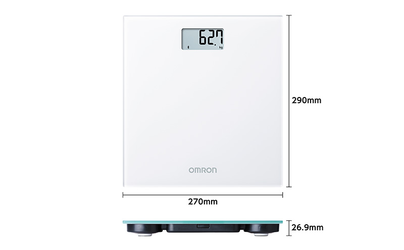 オムロン 体重計 HN-300T2-JW 健康機器 ヘルスケア スマートフォンアプリ スマホアプリ 簡単管理 Bluetooth通信機能 自動転送