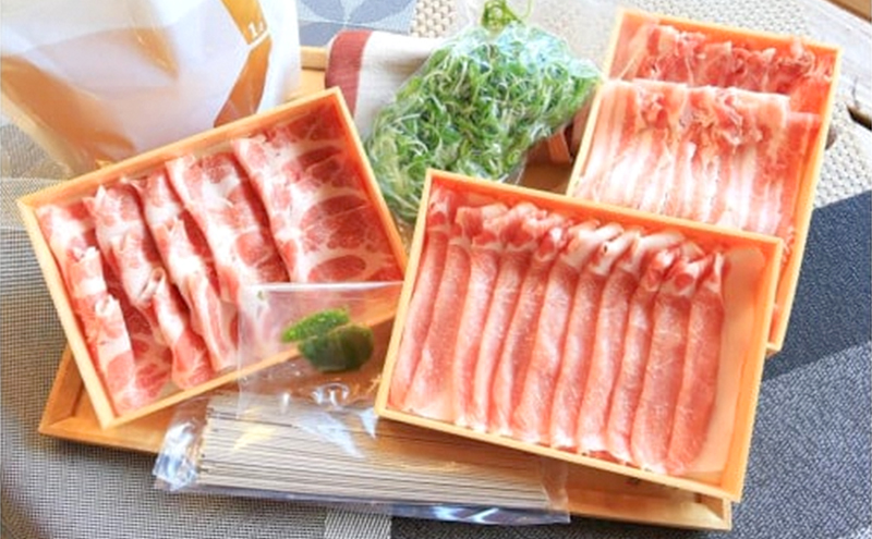 豚肉 農林水産大臣賞受賞 京丹波高原豚 しゃぶしゃぶ セット 九条葱 出汁 蕎麦 ロース 肩ロース 豚バラ 野菜 柚子胡椒 お肉 豚 肉 しゃぶしゃぶ肉 ブランド 京都 牛肉/しゃぶしゃぶ