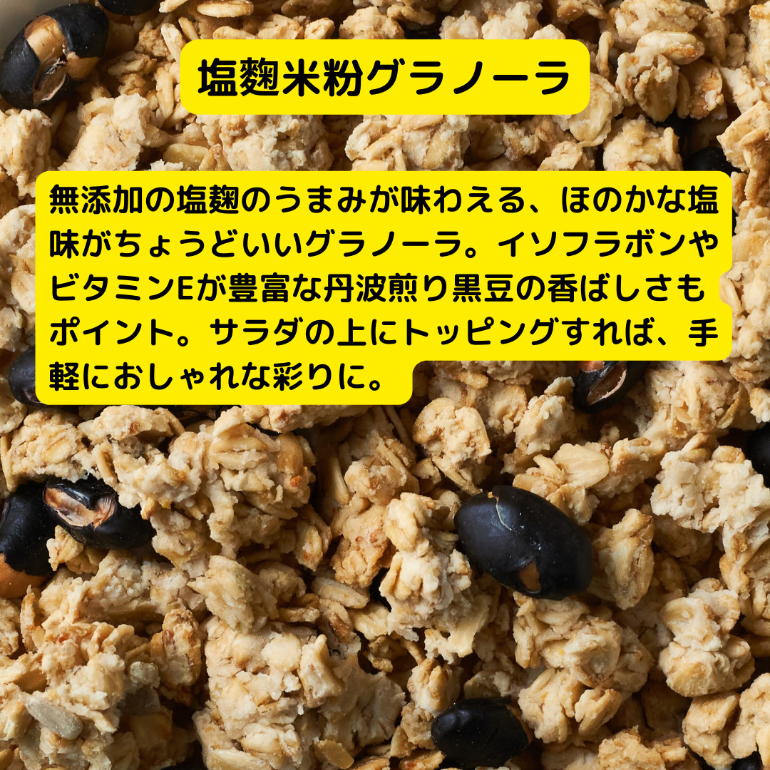 塩麹 黒胡椒 米粉グラノーラ 米粉たこ焼きミックス セット 詰め合わせ グラノーラ たこ焼き粉 たこ焼きミックス ミックス粉 たこ焼き 朝食 朝ごはん 軽食 食品 食料品 京都 京都府 南丹市
